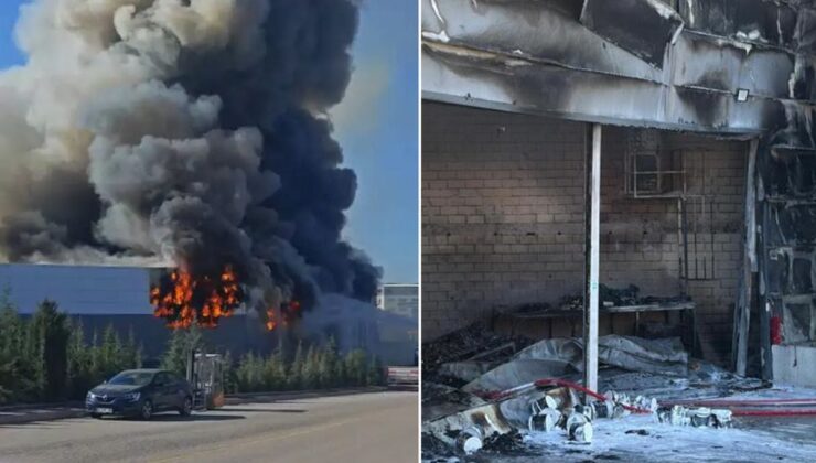 Ankara’da boya fabrikasında yangın: Bir işçi hayatını kaybetti