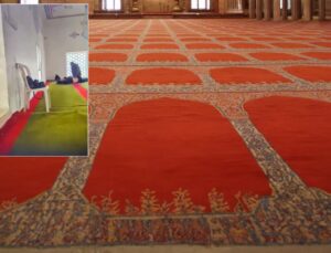 Cami içerisinde uygunsuz görüntüler! Meselenin aslı ortaya çıktı