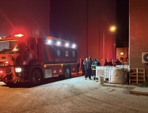 Eskişehir’de atık su arıtma tesisinde çıkan yangın söndürüldü