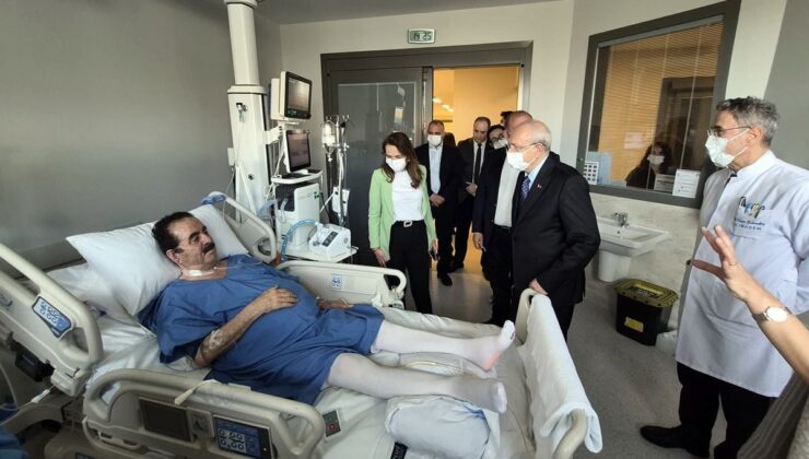 Kılıçdaroğlu, İbrahim Tatlıses’i hastanede ziyaret etti