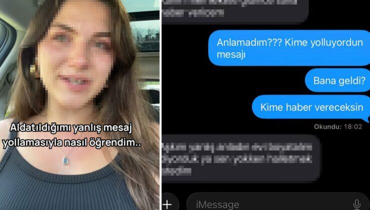 Kocasının yanlışlıkla gönderdiği mesaj sayesinde aldatıldığını öğrendi