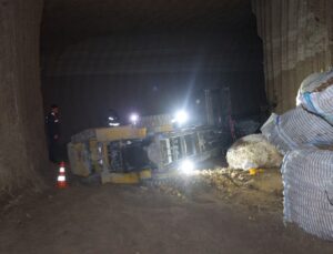 Nevşehir’de devrilen iş makinesinin altında kalan işçi öldü