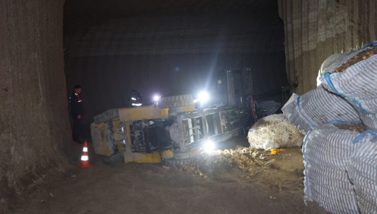 Nevşehir’de devrilen iş makinesinin altında kalan işçi öldü