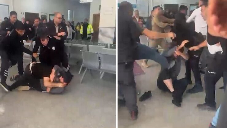 Şanlıurfa’da hastanede kavga kamerada