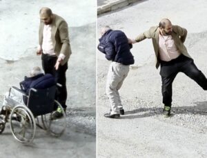 Tekerlekli sandalyedeki babasını azarlayınca mahalledeki gençler tarafından dövüldü