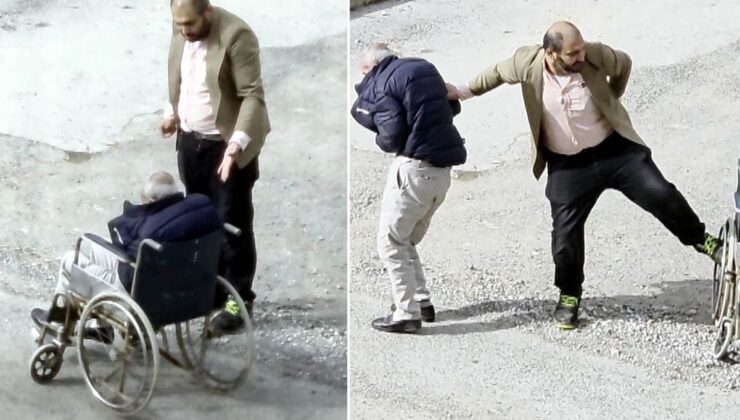 Tekerlekli sandalyedeki babasını azarlayınca mahalledeki gençler tarafından dövüldü