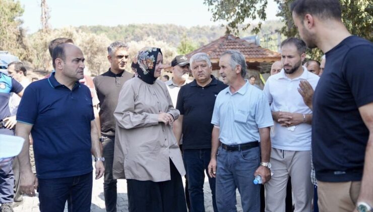 AK Parti Genel Başkan Yardımcısı Kaya, Seydikemer’deki yangından etkilenenleri ziyaret etti