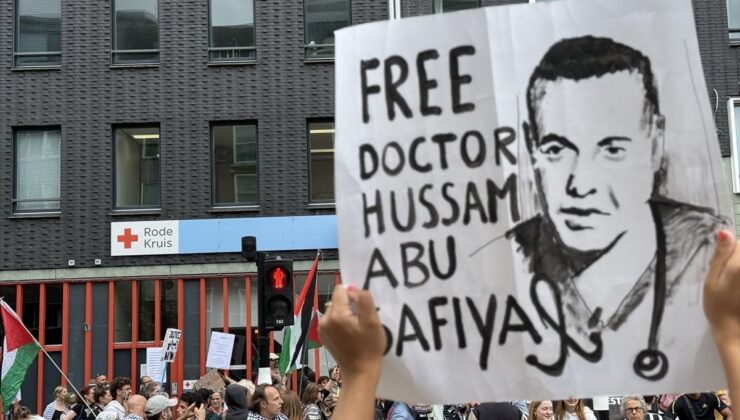 Amsterdam’da Filistin’e destek yürüyüşü düzenlendi