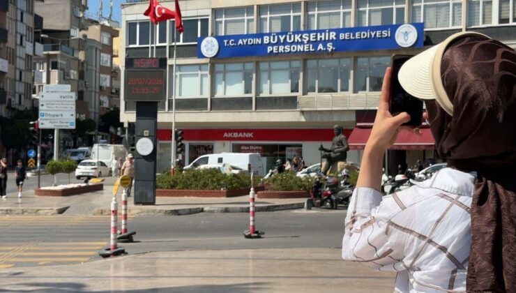 Aydın’da sıcaklık 5 dakikada 3 derece arttı