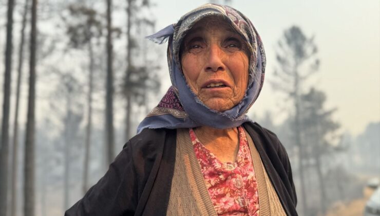 Baba ve oğlu su tankeriyle Çine’deki orman yangınına koştu
