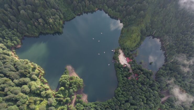 Borçka Karagöl Tabiat Parkı’nda ziyaretçi yoğunluğu yaşanıyor