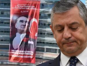 CHP Genel Merkezi’nde dikkat çeken afiş