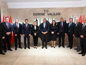 Edirne Valisi Sezer, Bulgaristan’dan gelen heyeti kabul etti