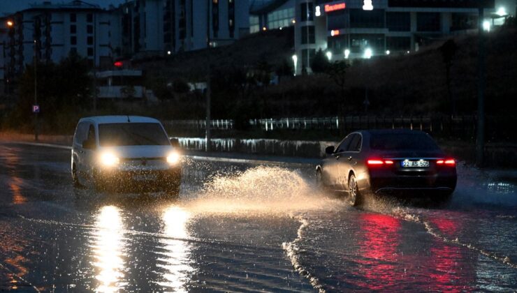 Edirne’de sağanak etkili oldu