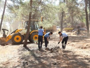 Gaziantep’te orman yangını riskine karşı temizlik çalışması yapıldı