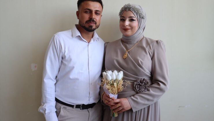 Hatay’da TDV’nin “İki İnsan Bir Hayat Projesi” kapsamında genç çift dünyaevine girdi