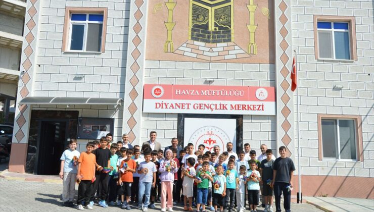 Havza Kaymakamı Serin ve Belediye Başkanı İkiz, Diyanet Gençlik Merkezi’ni ziyaret etti