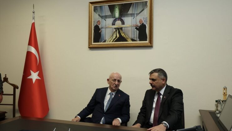 İçişleri Bakanı Çiftçi, eski TBMM Başkanı Kahraman ile görüştü