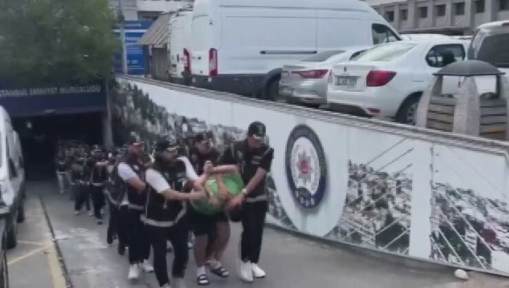 İstanbul’da 7 organize suç örgütüne düzenlenen operasyonda gözaltına alınan 28 kişi adliyeye sevk edildi