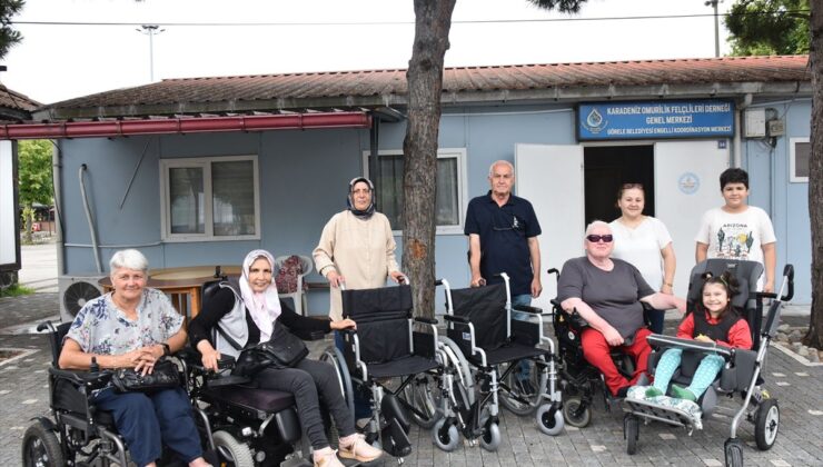 Karadeniz Omurilik Felçlileri Derneği’nden engellilere tekerlekli sandalye yardımı