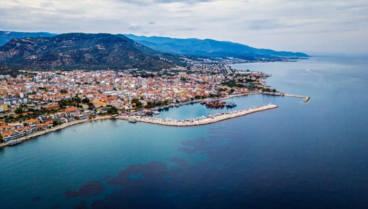 Kazdağları’nın eteklerindeki Küçükkuyu havadan görüntülendi