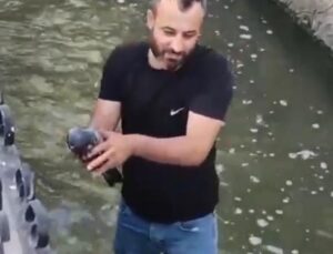 Malatya’da Duyarlı Vatandaş Su Kanalına Düşen Güvercini Kurtardı