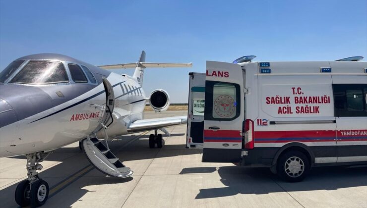 Mardin’de ambulans uçak 14 günlük bebek için havalandı