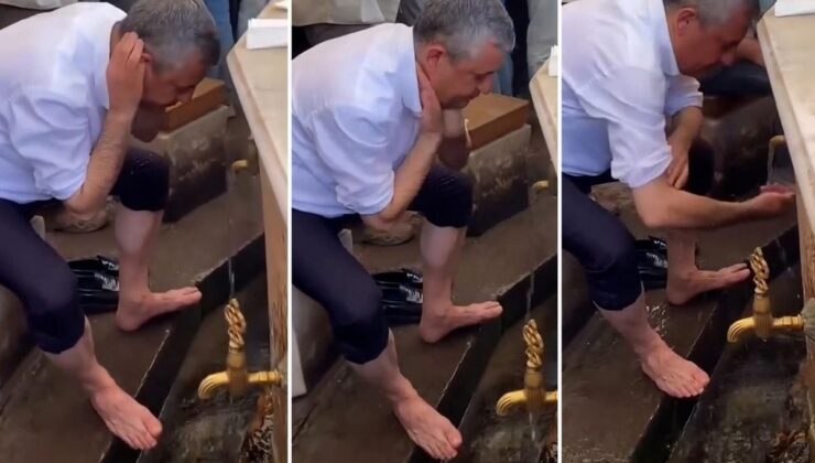 Özgür Özel’in abdest görüntüsü büyük tartışma yarattı