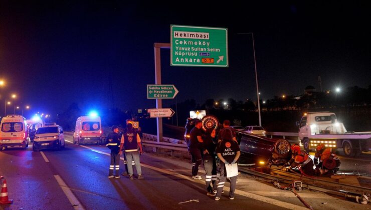 TEM’de feci kaza: 1 ölü, 2 yaralı