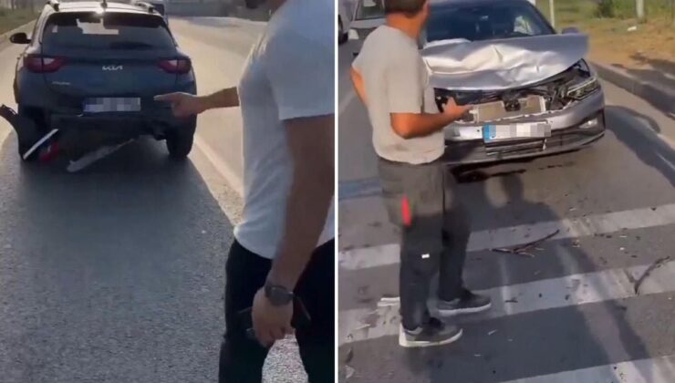 900 bin liralık araba, 2.7 milyon liralık aracı pert etti