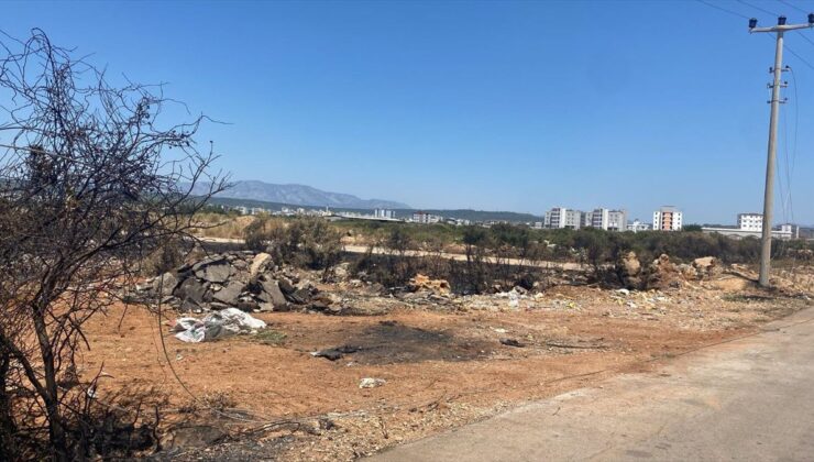 Antalya’da moloz dökerken telleri koparıp yangına neden olan sürücüye 115 bin lira ceza