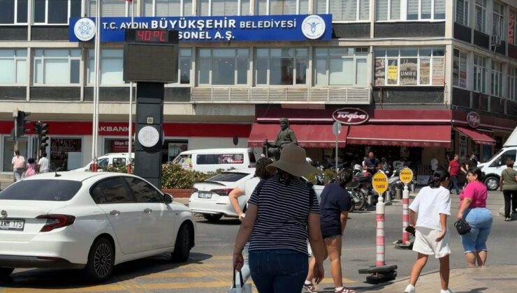 Aydın’da 40 Derece Sıcaklık: Cadde ve Sokaklar Boş Kaldı