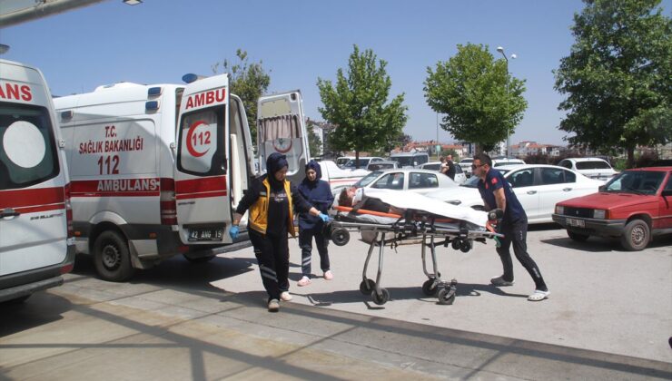 Beyşehir’deki trafik kazasında sürücü yaralandı