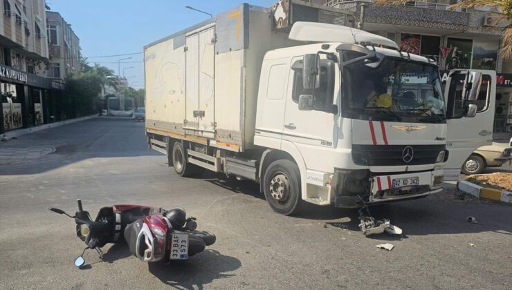Bozyazı’da Motosiklet-Kamyonet Çarpıştı: 1 Yaralı
