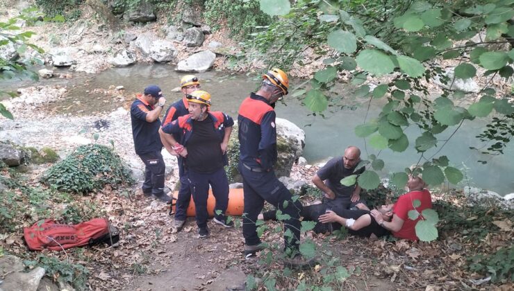 Bursa’da Ormanda Yürüyüşte Kayalıklardan Düşen Genç AFAD Tarafından Kurtarıldı