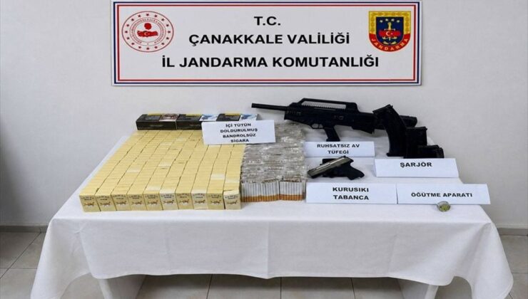 Çanakkale’de kaçak sigara ve alkol operasyonu