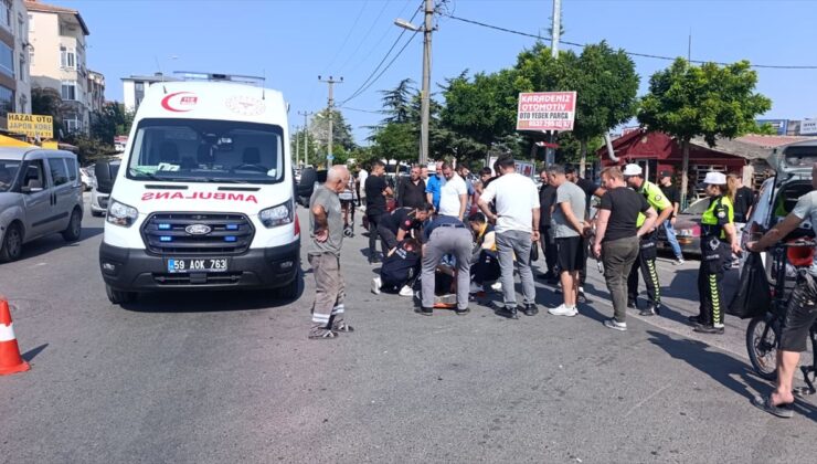 Çerkezköy’de Motosiklet Kazası: 1 Yaralı