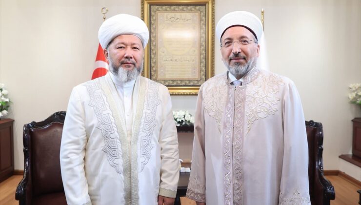 Diyanet Başkanı Kazakistan Müftüsünü Kabul Etti
