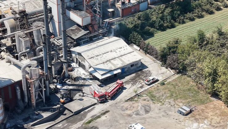 Düzce’de kereste fabrikasında yangın