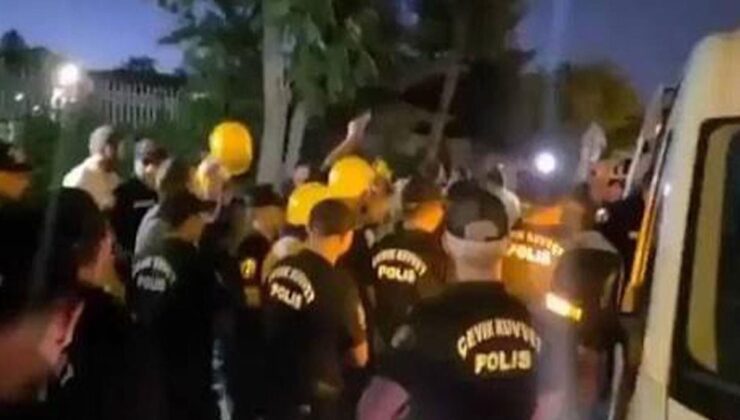 Enerji Bakanlığı önünde eylem yapan 100’den fazla madenci gözaltına alındı