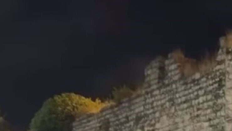 Fatih’te açık alanda alkol içenlere polis dronundan uyarı