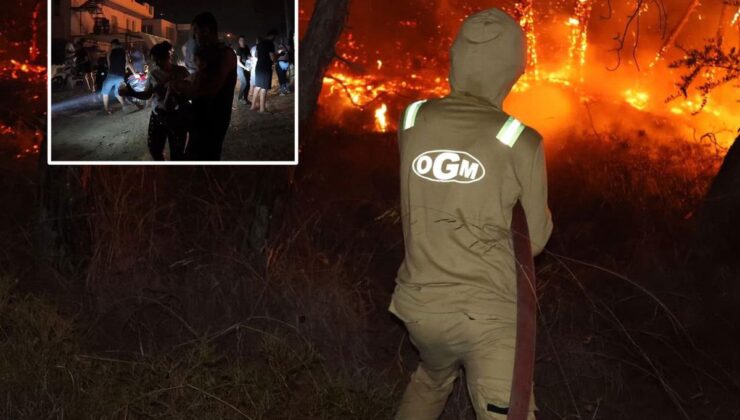 Fethiye’deki orman yangını evlere sıçradı