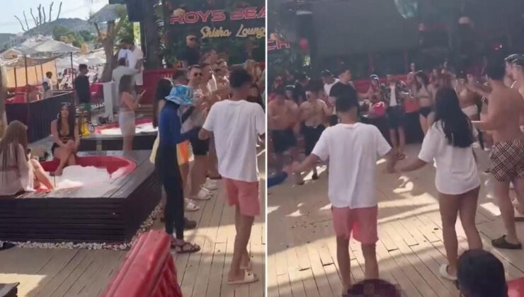 Görüntüler Bodrum’dan! Özel plajda olanları gören herkes aynı yorumu yapıyor