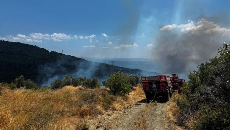 GÜNCELLEME – Balıkesir’in Erdek ilçesinde çıkan yangın büyük ölçüde kontrol altına alındı