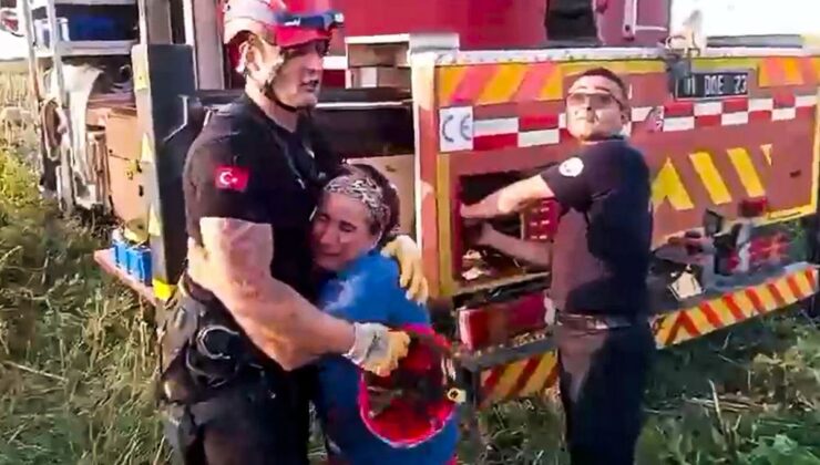 İneği Kuyudan Kurtaran İtfaiyecilere Gözyaşlarıyla Teşekkür