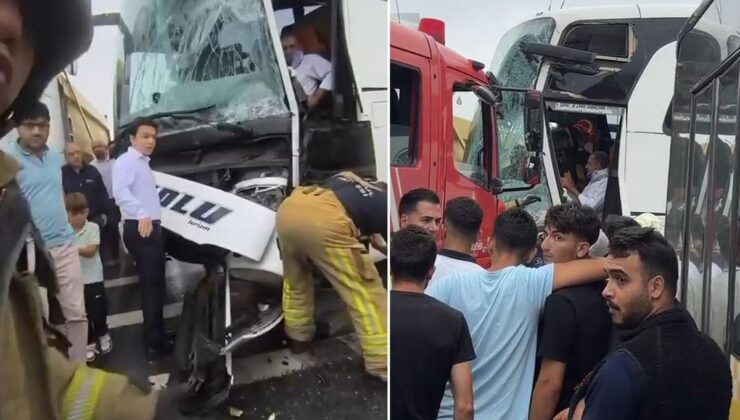İstanbul’da yolcu otobüsü, İETT otobüsüne çarptı! Çok sayıda yaralı var