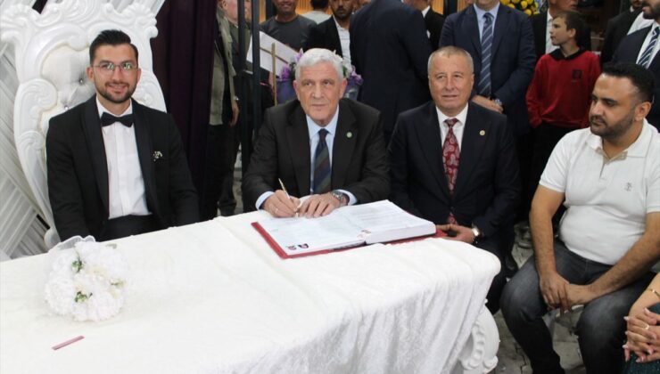 İYİ Parti Genel Başkanı Dervişoğlu Afyonkarahisar’da nikah şahidi oldu
