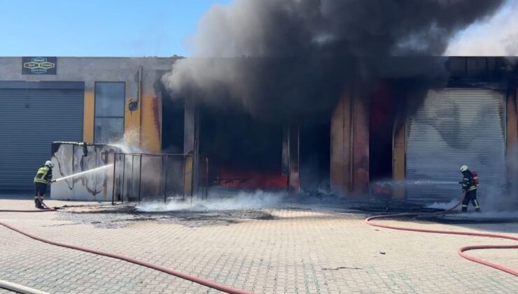 Kayseri’de Sünger Atölyesinde Yangın