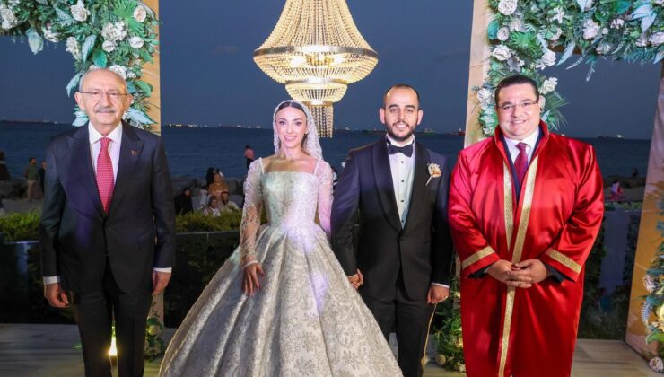 Kılıçdaroğlu, Tuğçe Bekmez ile Sinan Ok’un nikah şahidi oldu