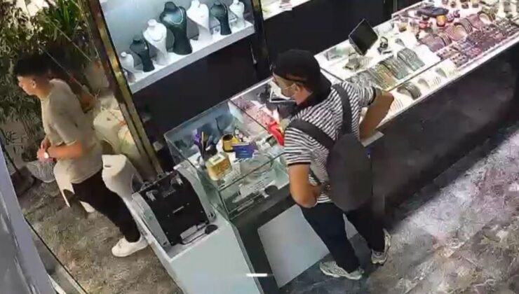 Kuyumcudan 3 Bilezik Çalan Hırsız Kovalamacayla Yakalandı